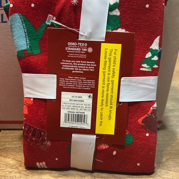 Wondershop Toddler Holiday Pajama Set - Red - Picture 2 of 2